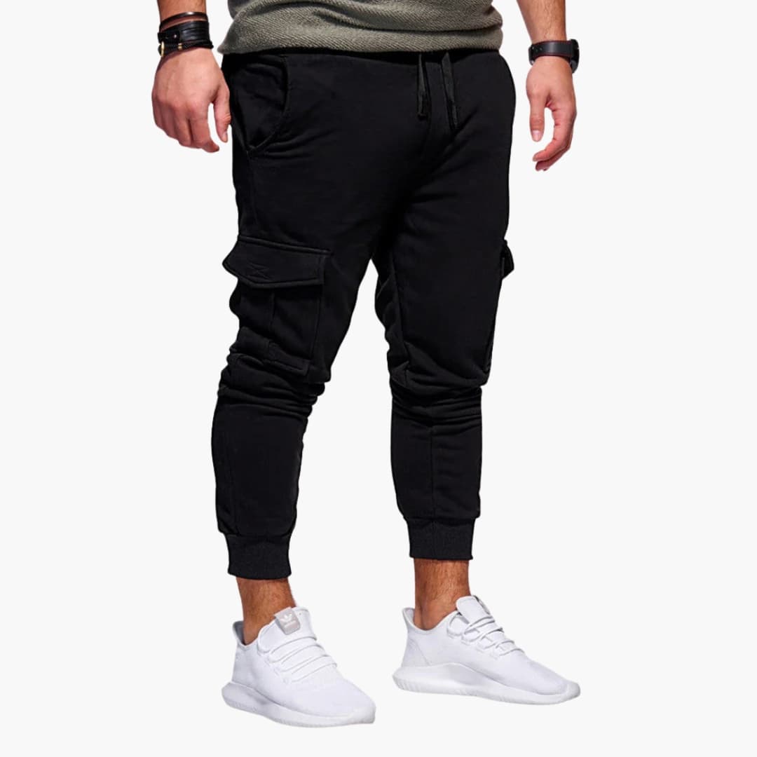 Herren Cargo Jogginghose mit Bund und Seitentaschen