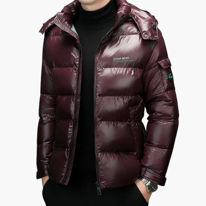 Herren Daunenjacke mit langen Ärmeln
