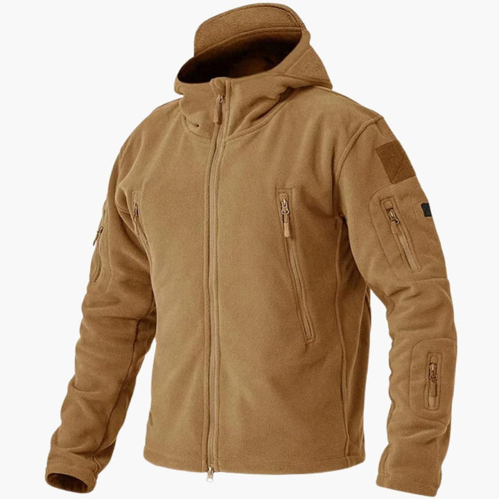 Herren Fleecejacke mit Reißverschluss und Seitentaschen