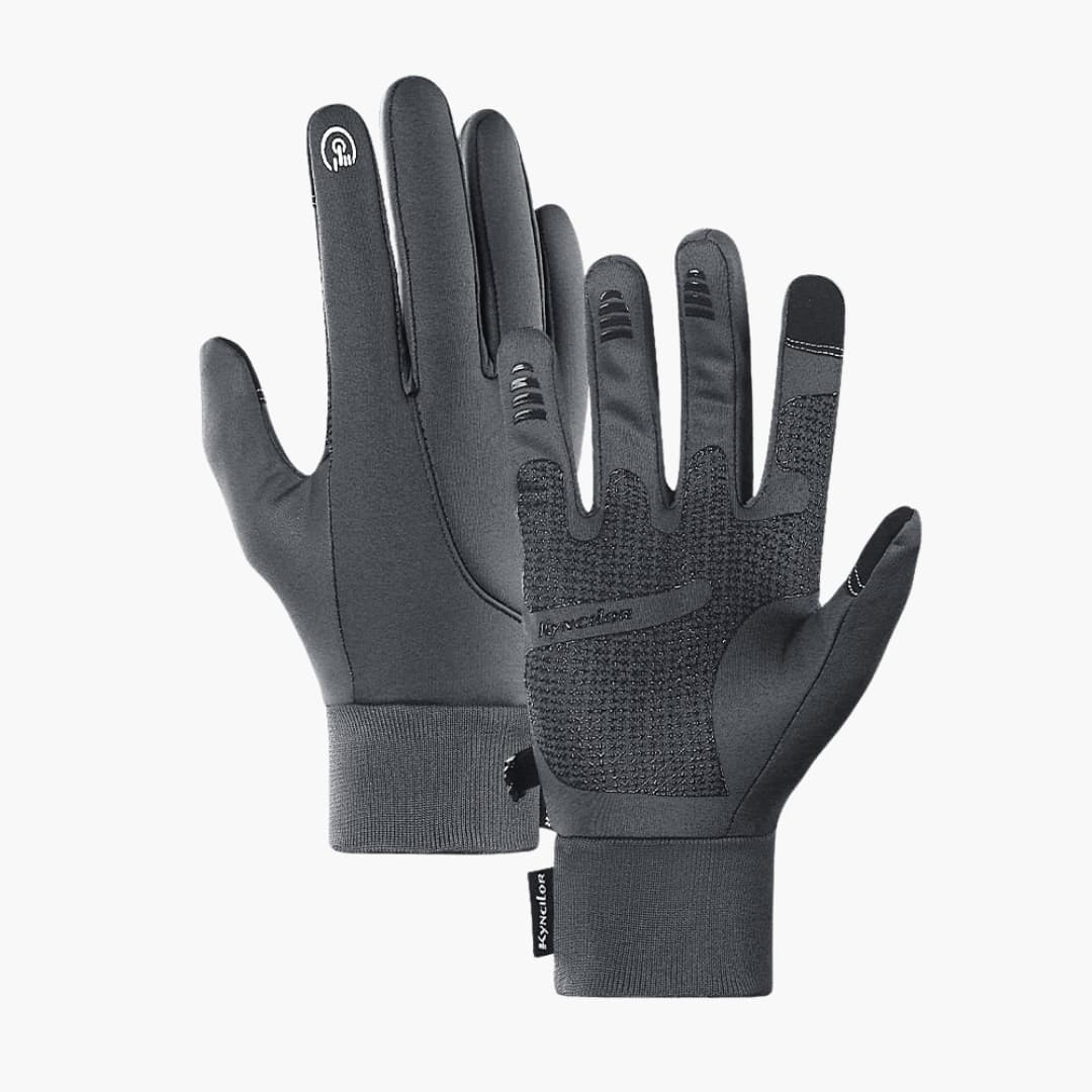 Herren Handschuhe mit Touchscreen Spitzen und strukturierter Handfläche