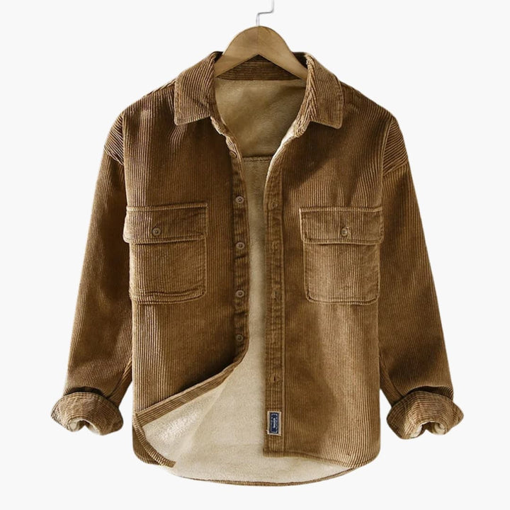 Herren Hemdjacke mit Knopfverschluss
