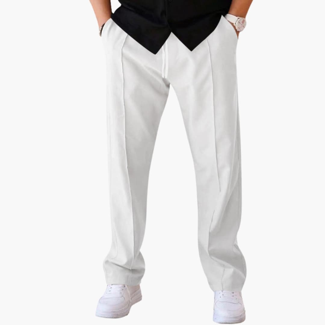 Herren Hose mit geradem Bein und Seitentaschen