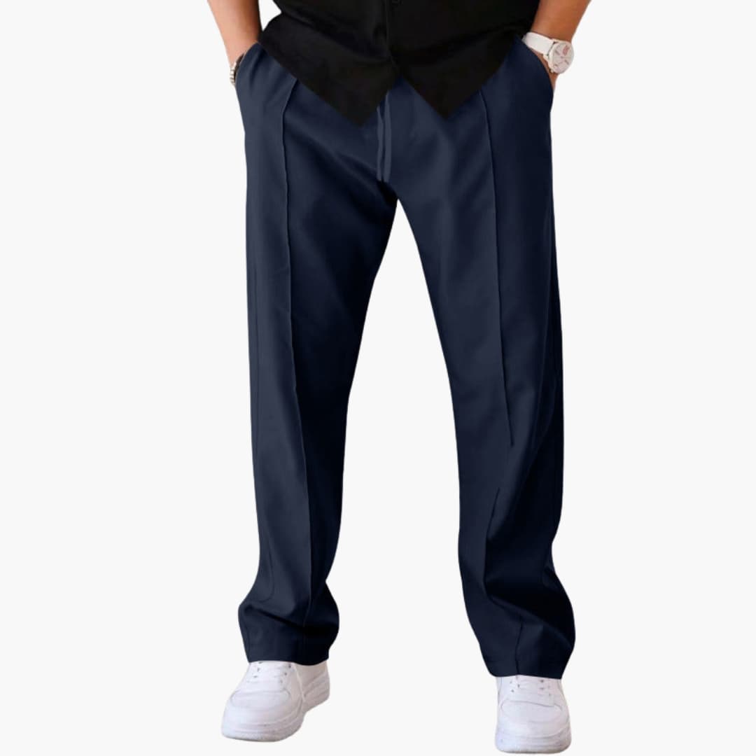 Herren Hose mit geradem Bein und Seitentaschen