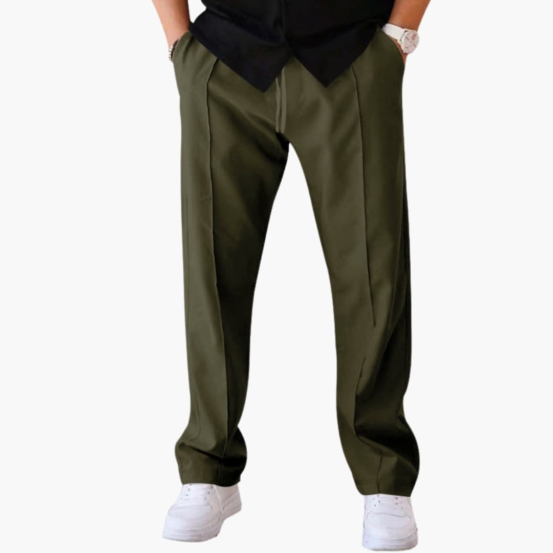 Herren Hose mit geradem Bein und Seitentaschen