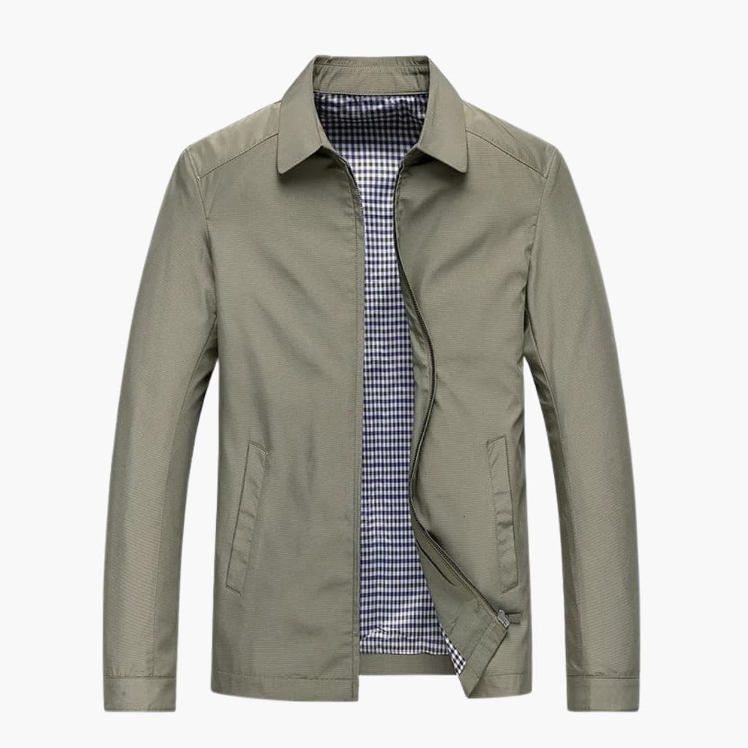 Herren Jacke mit Hemdkragen