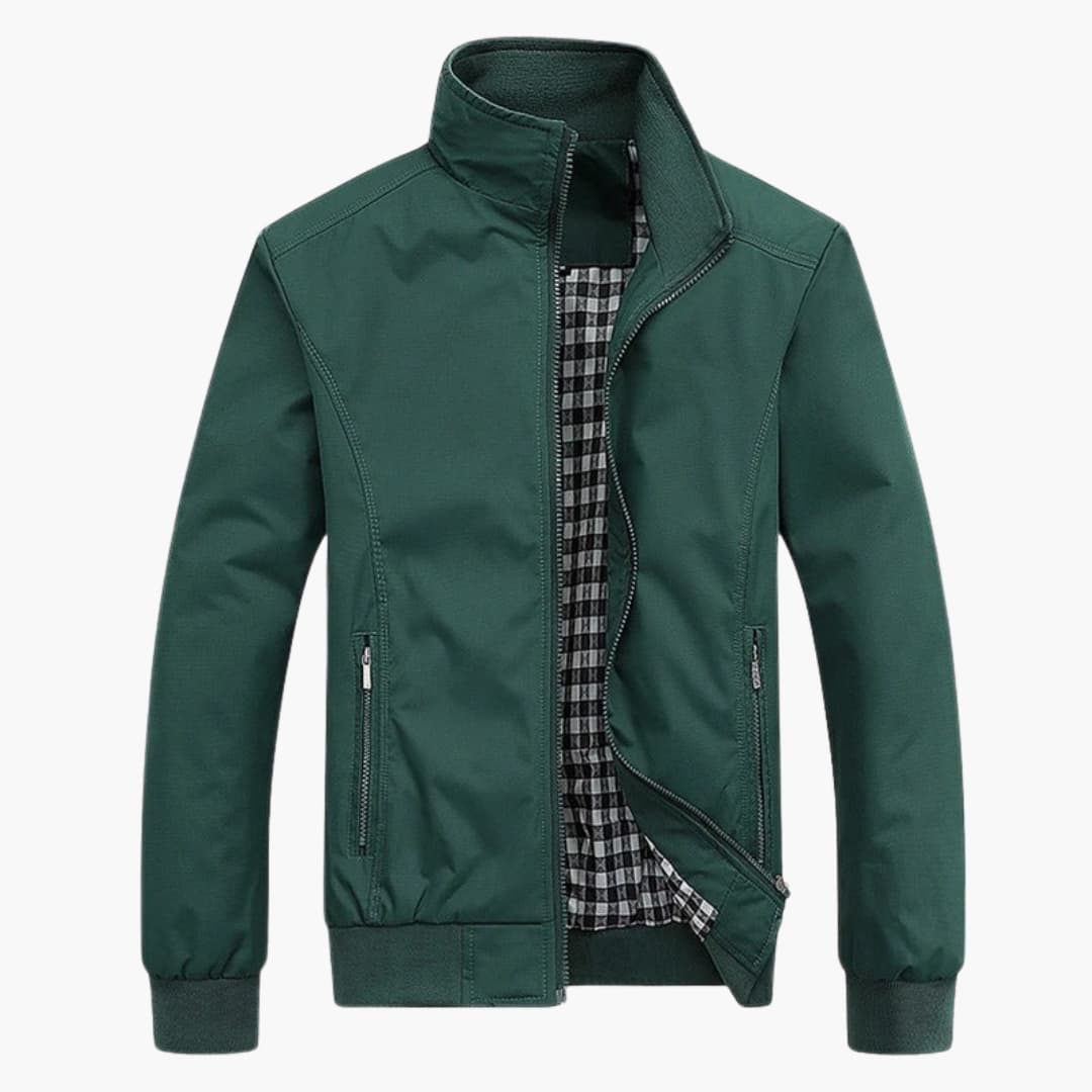 Herren Jacke mit Kragen und Reißverschluss