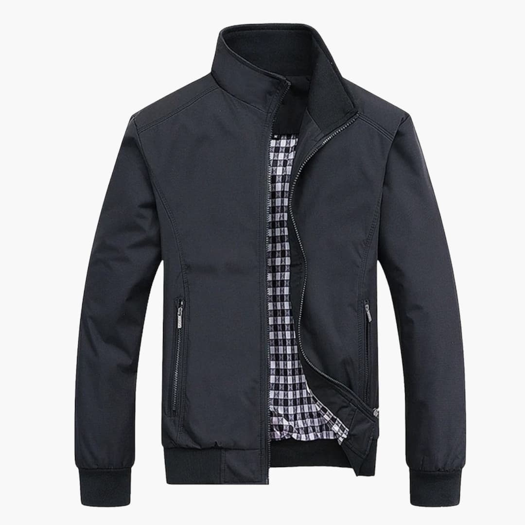 Herren Jacke mit Kragen und Reißverschluss