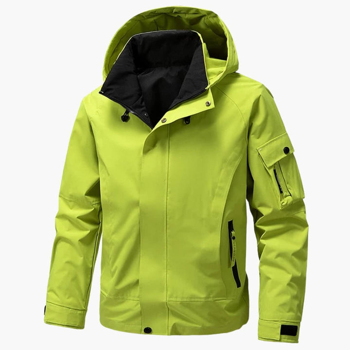 Herrenjacke mit Kapuze Reißverschluss und mehreren Taschen