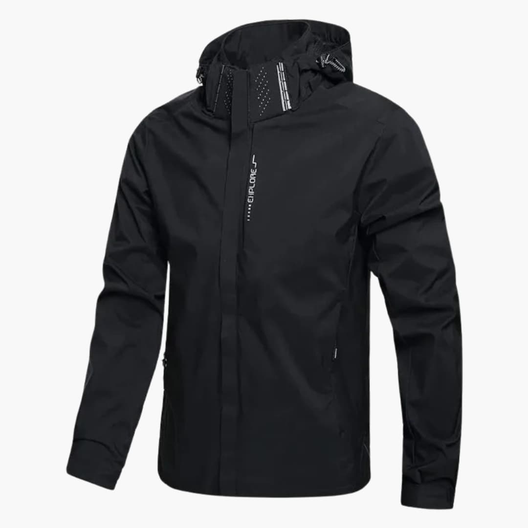 Herren Kapuzenjacke mit Reißverschlusstaschen