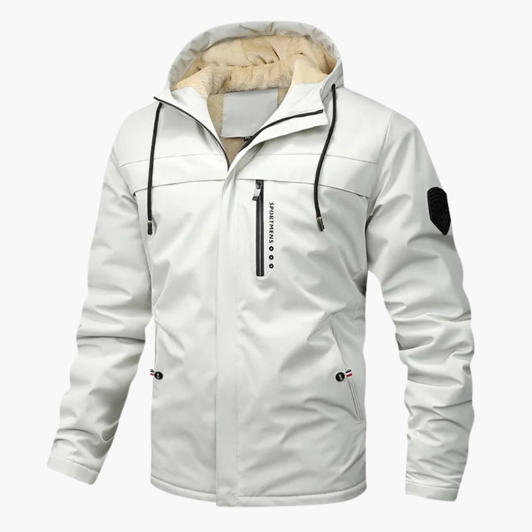 Herren Kapuzenjacke mit Reißverschluss und Taschen