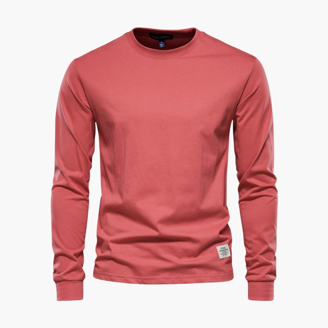 Herren Langarmshirt mit Rundhalsausschnitt