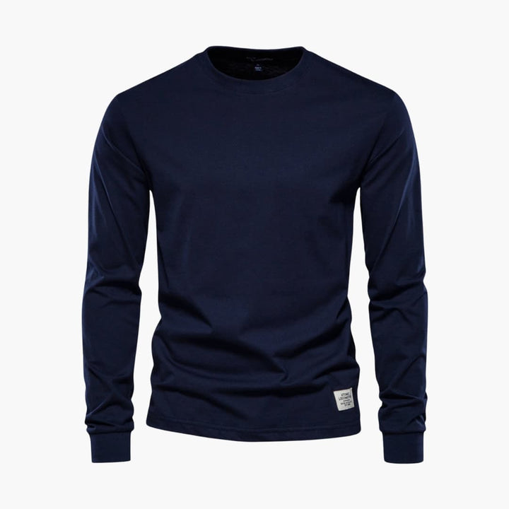 Herren Langarmshirt mit Rundhalsausschnitt
