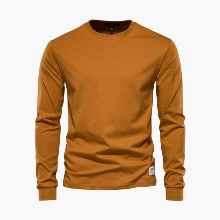 Herren Langarmshirt mit Rundhalsausschnitt