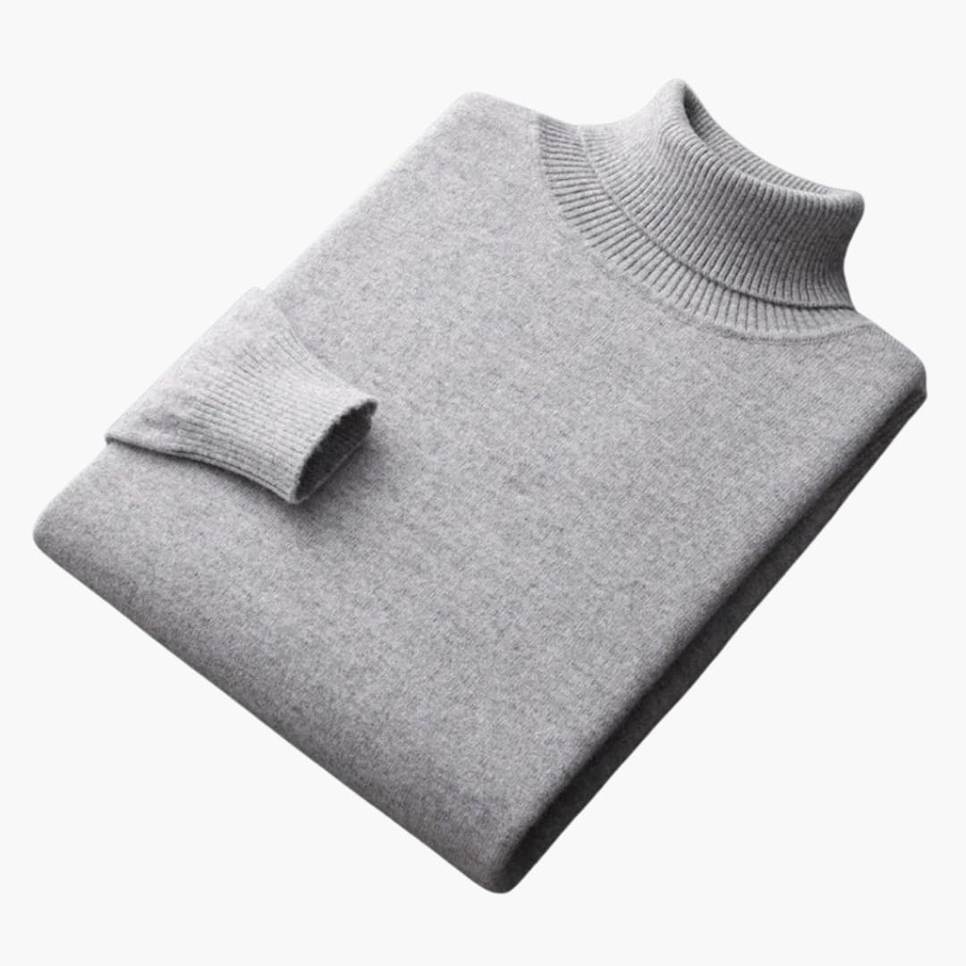 Herren Pullover aus Feinstrick mit geripptem Saum