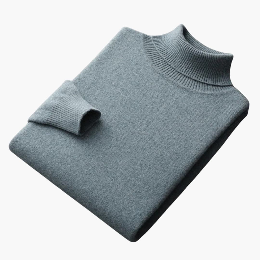 Herren Pullover aus Feinstrick mit geripptem Saum