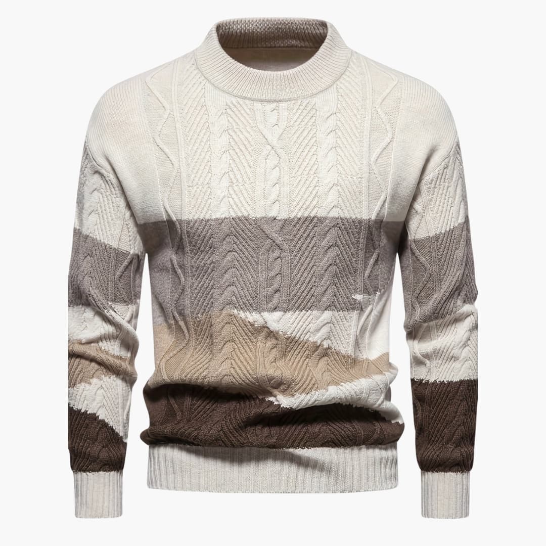 Herren Pullover mit Rundhalsausschnitt