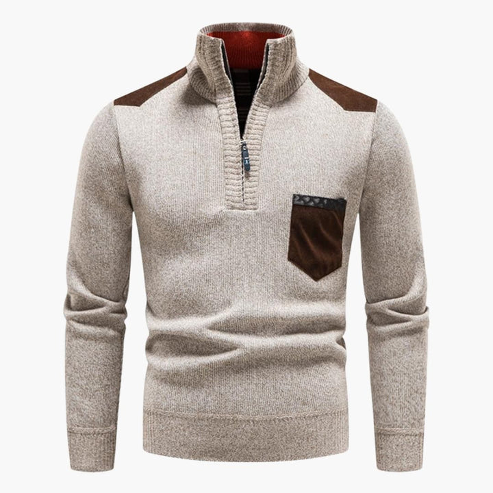 Herren Pullover mit Rundhalsausschnitt und langen Ärmeln