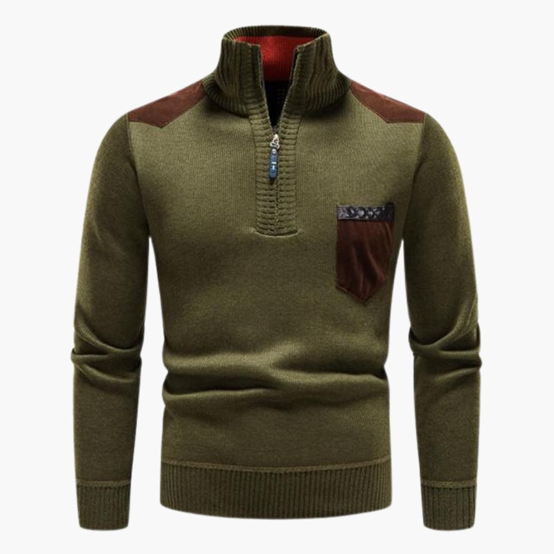 Herren Pullover mit Rundhalsausschnitt und langen Ärmeln