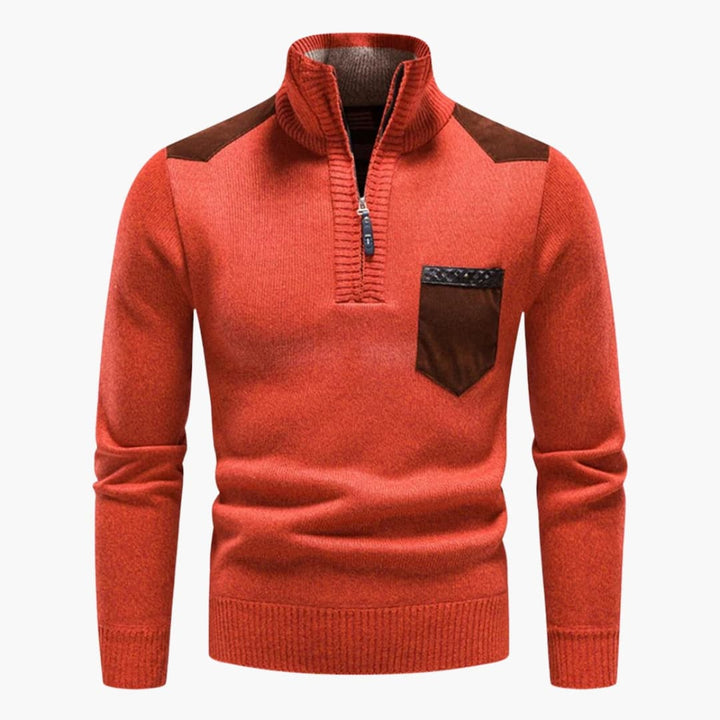 Herren Pullover mit Rundhalsausschnitt und langen Ärmeln
