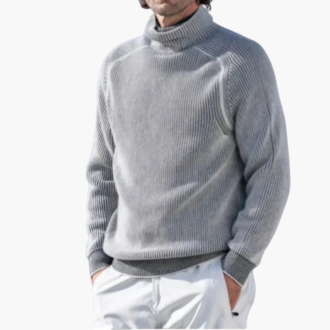 Herren Rollkragenpullover mit langen Ärmeln