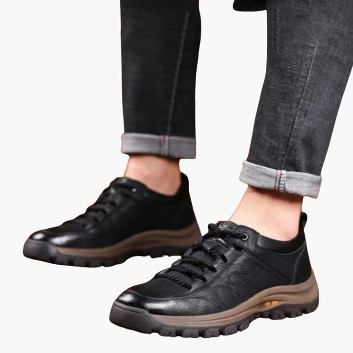 Herren Schnürschuhe mit Textilobermaterial und Gummisohle