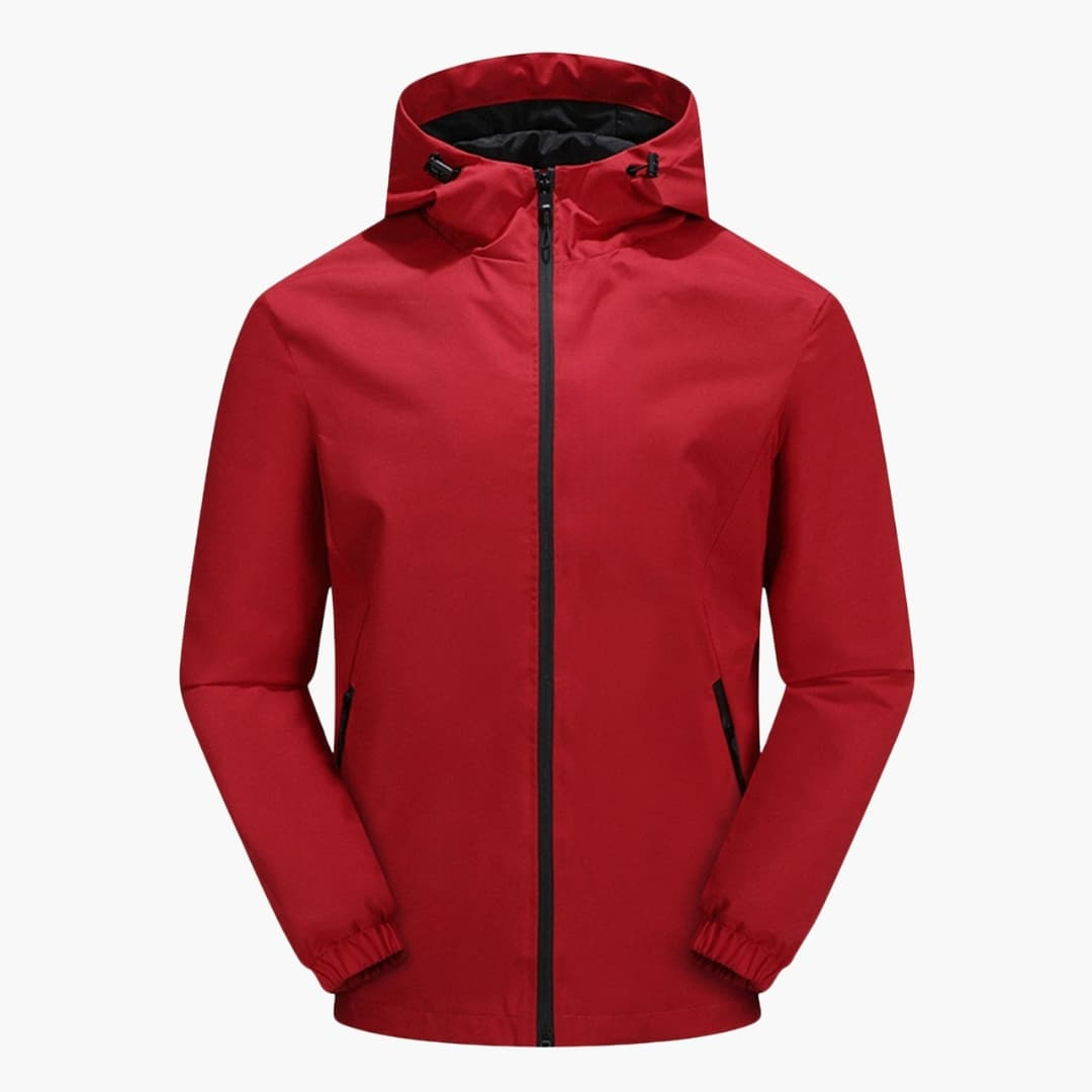Herren Softshelljacke mit Kapuze und Reißverschluss