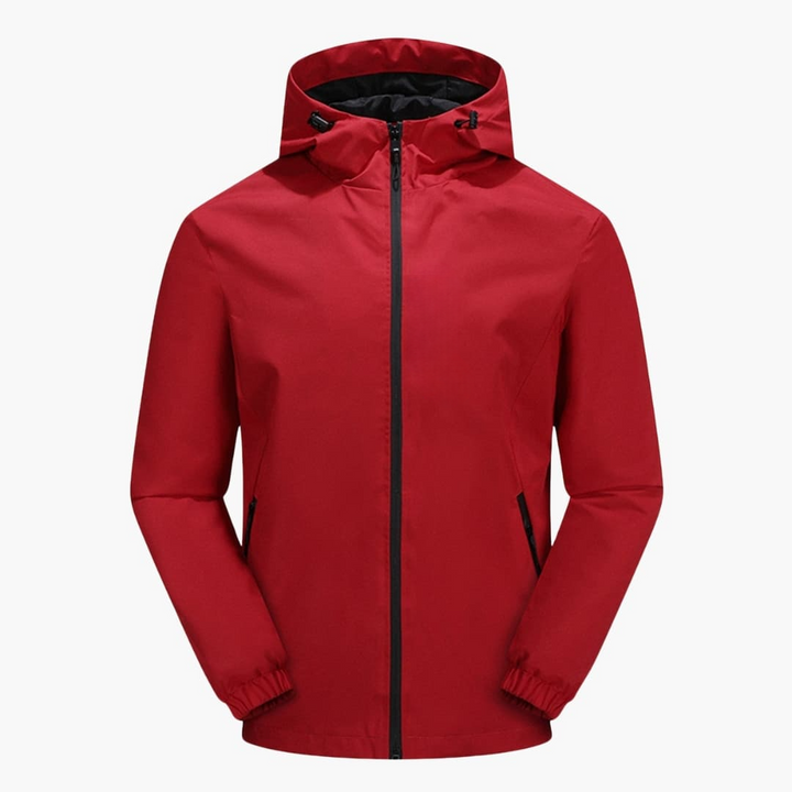Herren Softshelljacke mit Kapuze und Reißverschluss