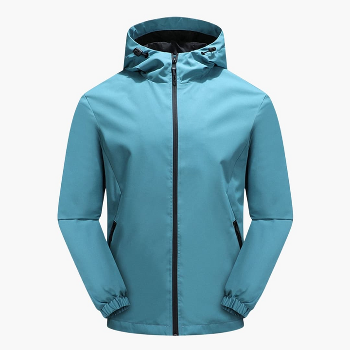 Herren Softshelljacke mit Kapuze und Reißverschluss