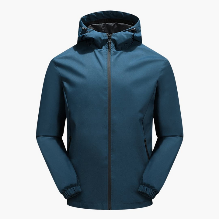 Herren Softshelljacke mit Kapuze und Reißverschluss