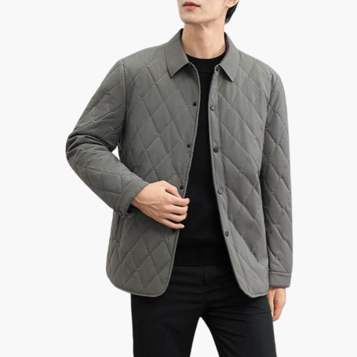 Herren Steppjacke mit Kragen