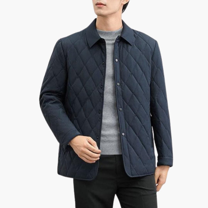 Herren Steppjacke mit Kragen