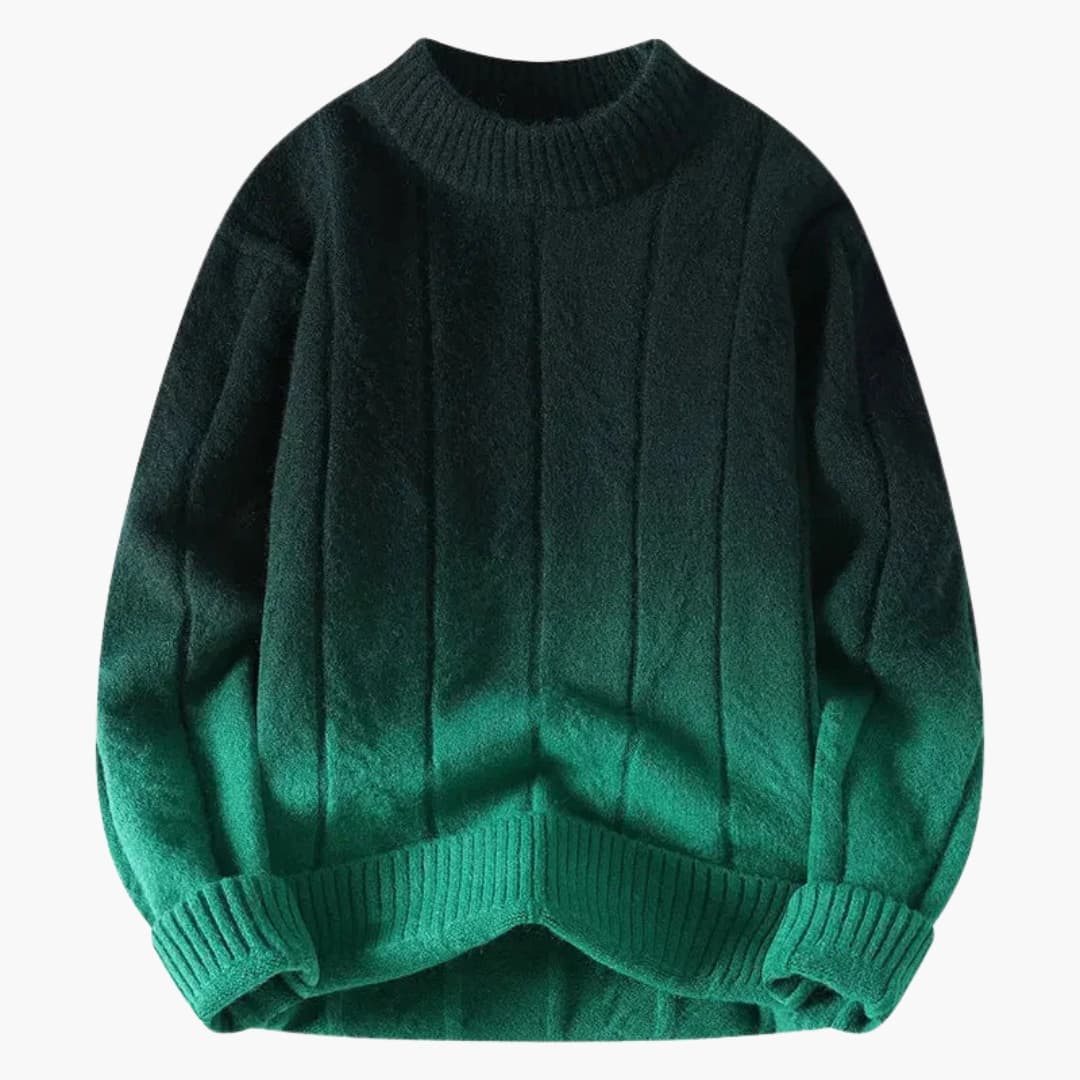 Herren Strickpullover mit Rundhals und Farbverlauf