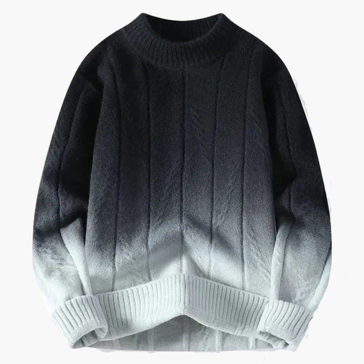 Herren Strickpullover mit Rundhals und Farbverlauf