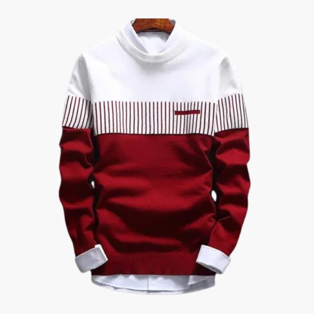 Herren Strickpullover mit Streifen