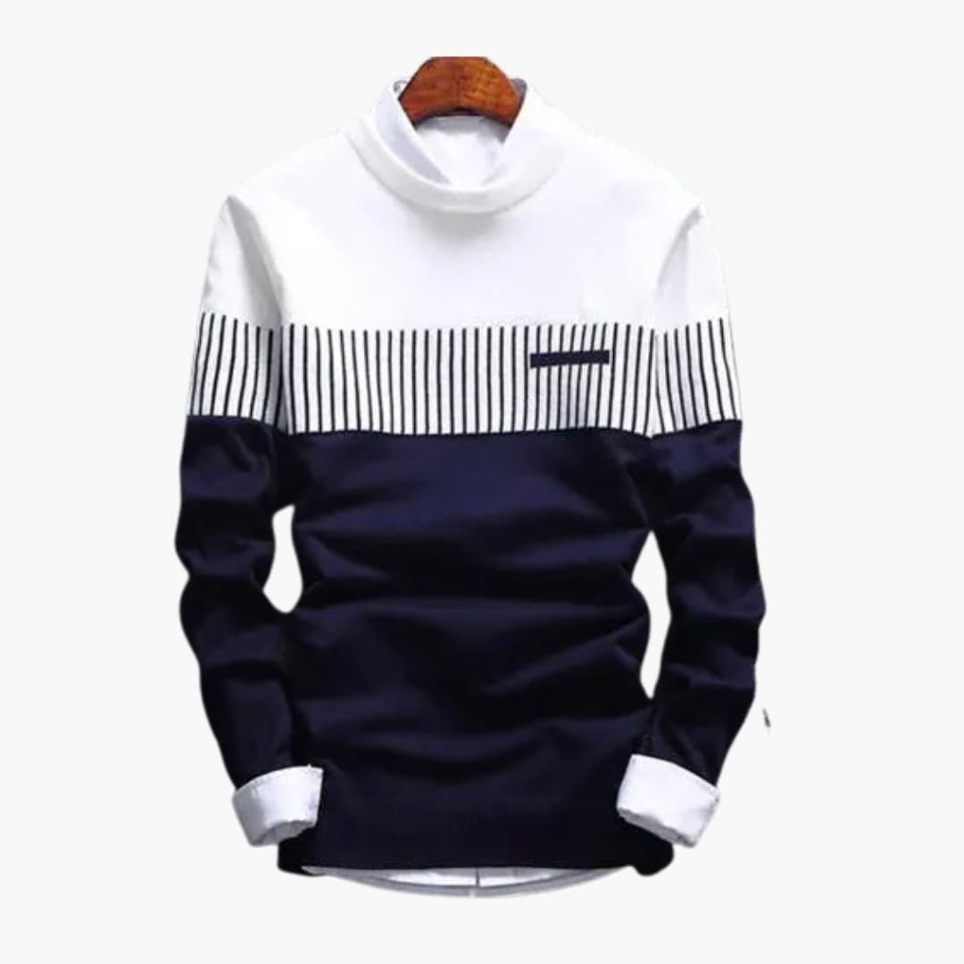 Herren Strickpullover mit Streifen