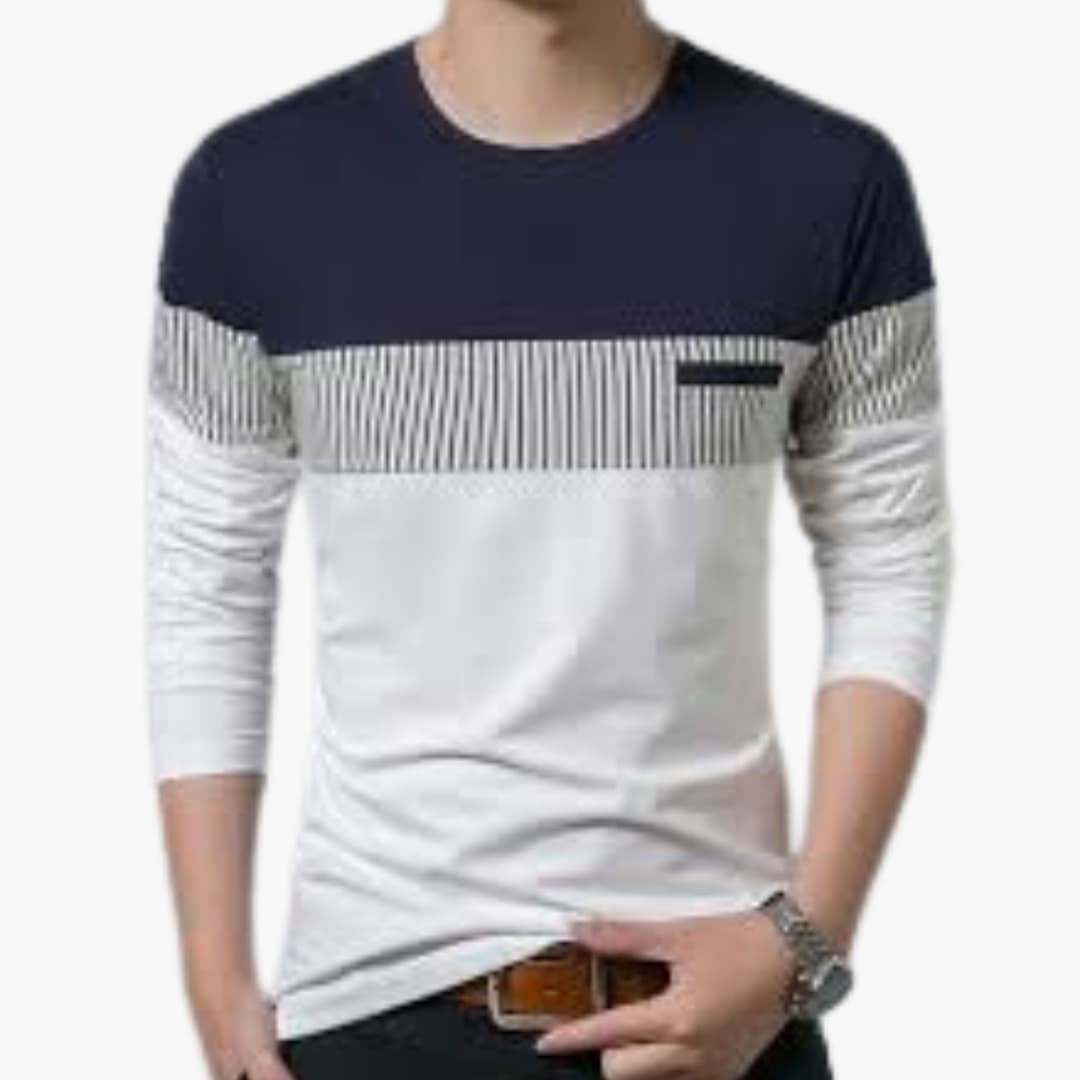 Herren Strickpullover mit Streifen