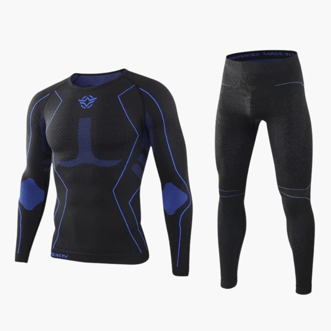 Herren Thermounterwäsche Set mit Langarmshirt und Hose