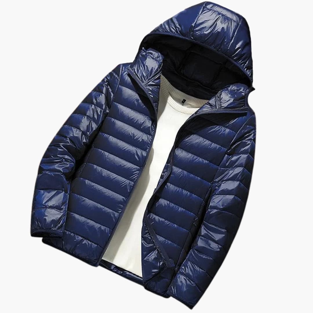 Herrenjacke mit Kapuze und langen Ärmeln