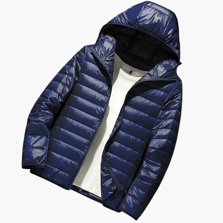 Herrenjacke mit Kapuze und langen Ärmeln