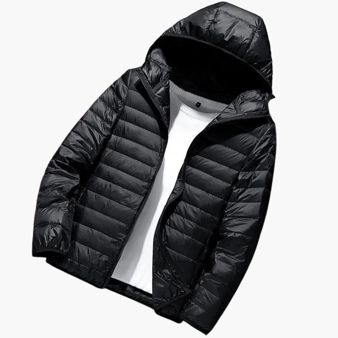 Herrenjacke mit Kapuze und langen Ärmeln