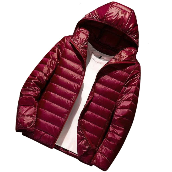 Herrenjacke mit Kapuze und langen Ärmeln
