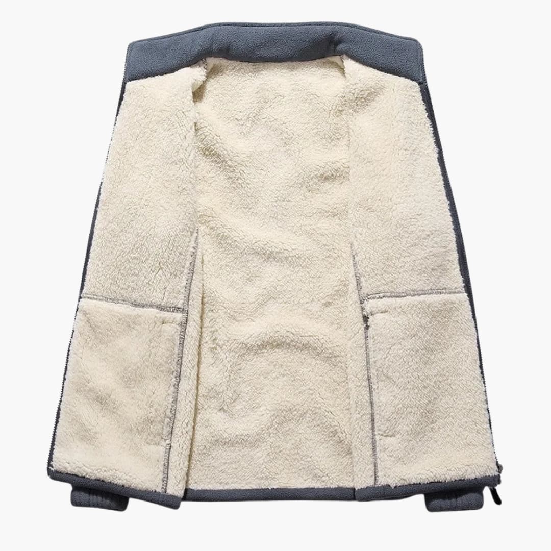 Herrenjacke mit Reißverschluss und Taschen