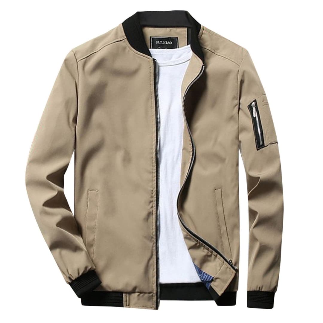 Herrenjacke mit Reißverschluss und zwei Seitentaschen