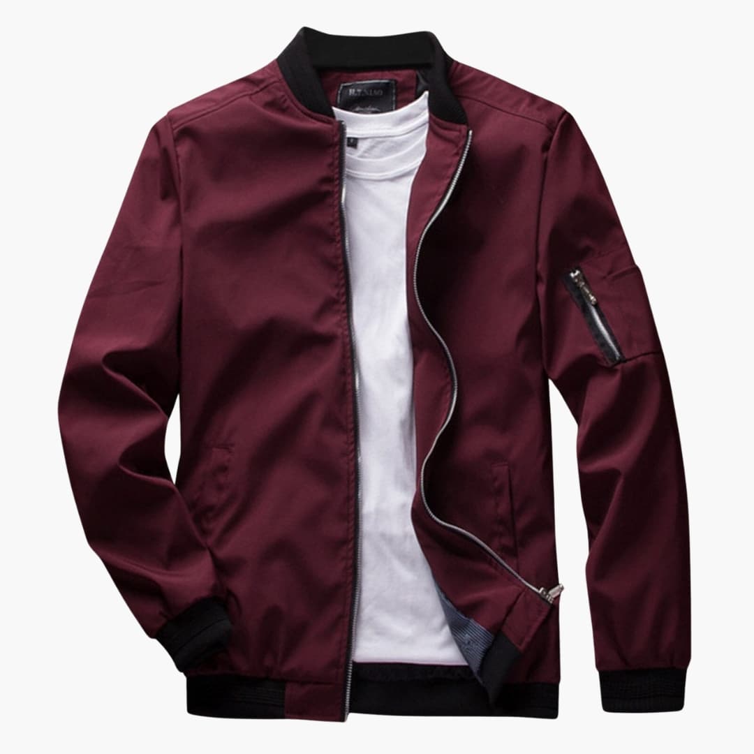 Herrenjacke mit Reißverschluss und zwei Seitentaschen