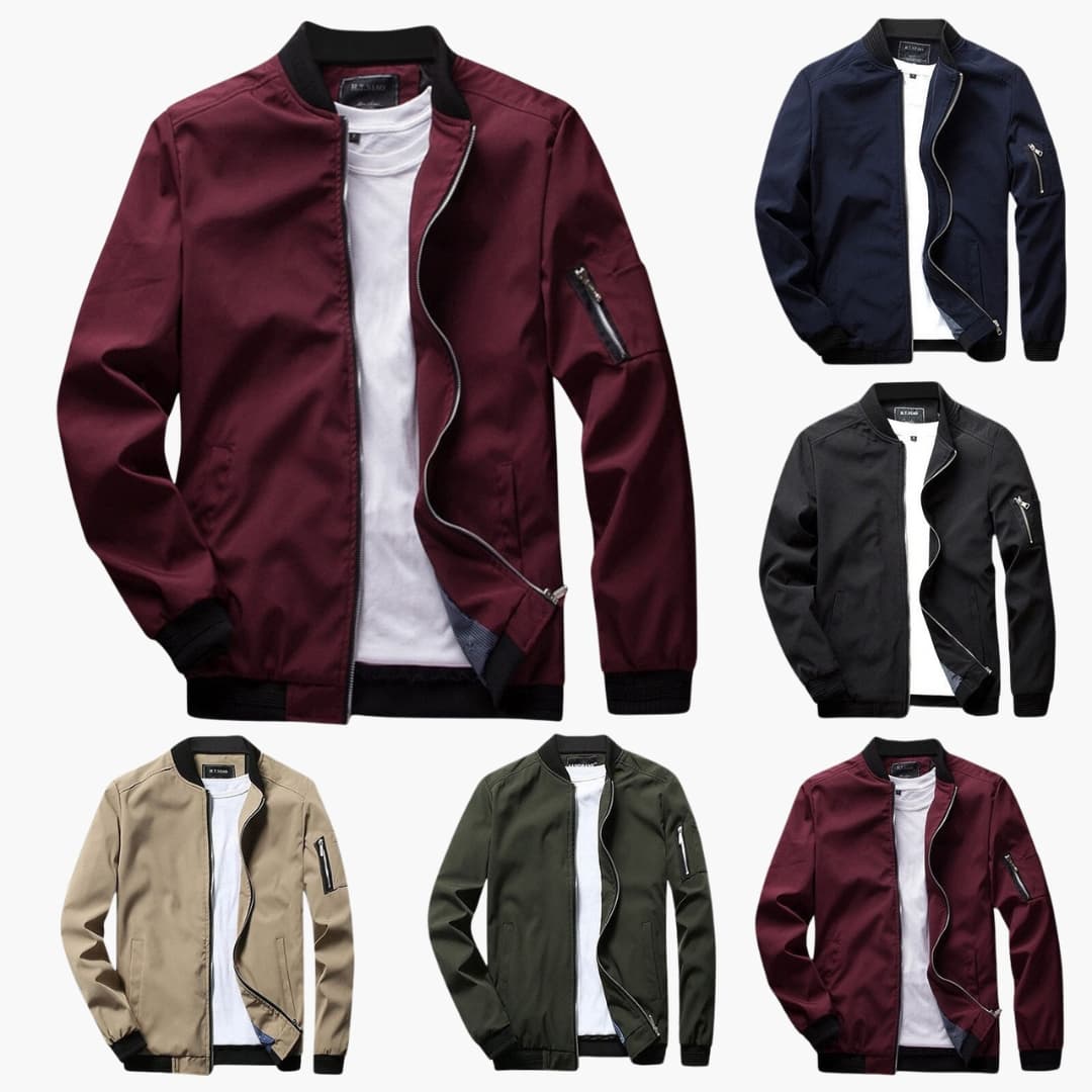 Herrenjacke mit Reißverschluss und zwei Seitentaschen