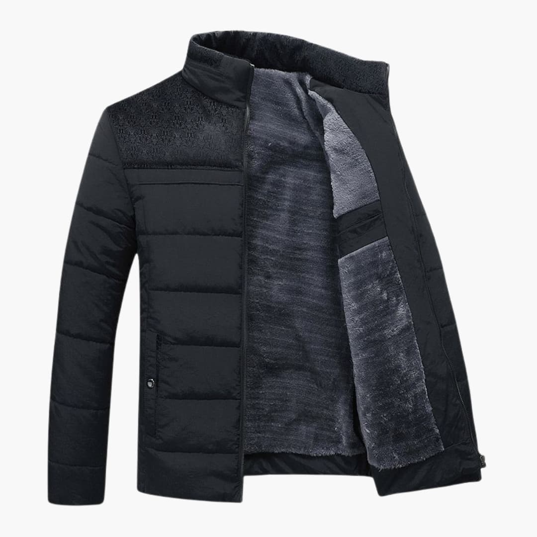 Herrenjacke mit Stehkragen und Steppung