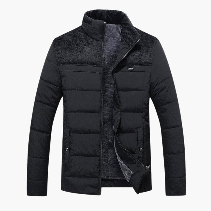 Herrenjacke mit Stehkragen und Steppung