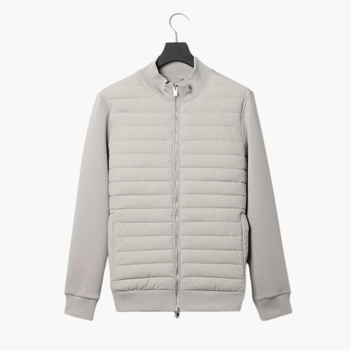 Herren Steppjacke mit Stehkragen und Reißverschluss