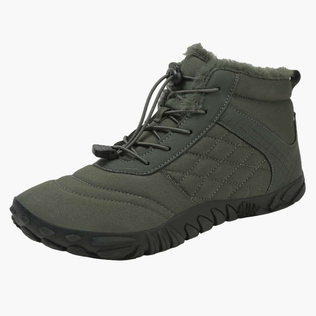 Herrenschuhe mit warmem Innenfutter und flexibler Gummisohle