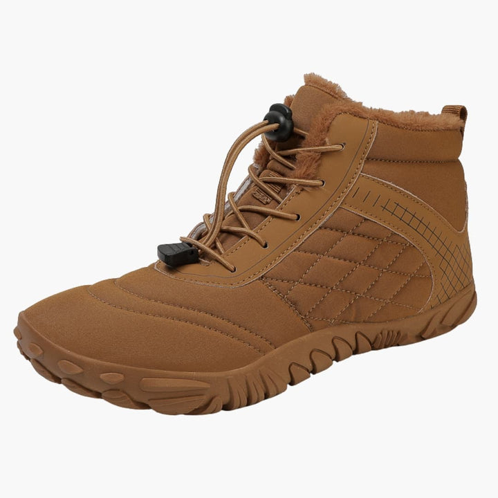 Herrenschuhe mit warmem Innenfutter und flexibler Gummisohle